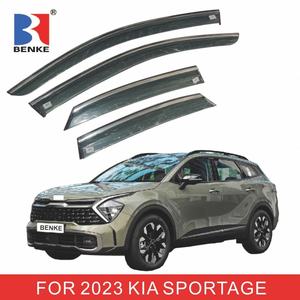 Accessoires de voiture pour KIA SPORTAGE 2008 2016 2023, déflecteurs de vent injectés, visière de fenêtre, matériau PC avec acier inoxydable. - Product Image 5