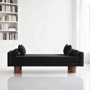 Taburete de Sofá Minimalista Nórdico, Patas de Madera Maciza, Otomana para el Hogar, Banco para Sala de Estar o Dormitorio - Product Image 3