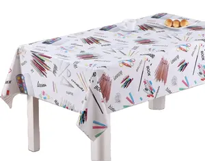 Printing Waterproof Oilproof Heat Resistant PVC Table Cloth Vinyl Tablecloth