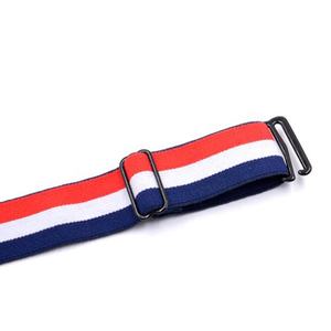 Vente en gros de porte-jarretelles de chemise à boucle antidérapante pour hommes, porte-jarretelles en nylon à motif rayé - Product Image 6