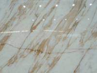 SH STONE Calacatta Vagli Or Marbre Italien Naturel Blanc De Luxe Moderne Villa Plancher Mur Dalle De Marbre Poli pour Comptoirs