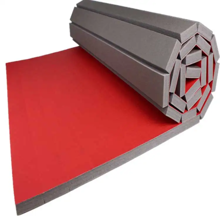 Conexión de gancho y bucle Wrestling Jujitsu Mats Tatami Flexible Roll out Mat