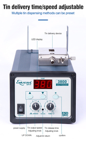 Chuera 3800 Nhà Máy Giá 130W Tần Số Cao Tự Động Tin Cho Ăn Hàn Trạm Tay Hoặc Chân Điều Khiển Tin Trung Chuyển Máy - Product Image 4