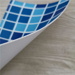 Revestimiento de vinilo para <span class=keywords><strong>piscina</strong></span> interior, material de plástico para <span class=keywords><strong>piscina</strong></span>, <span class=keywords><strong>PVC</strong></span>, color azul mosaico, 1,65 m, 1,83 m, <span class=keywords><strong>precio</strong></span> de fábrica - Product Image 2