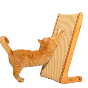 इनडोर पर्यावरण के अनुकूल टिकाऊ बिल्लियों खरोंच के बाद लकड़ी बिल्ली खरोंच बोर्ड प्लेफुल बिल्ली के पेड़ खरोंच चटाई पालतू जानवरों के लिए - Product Image 1