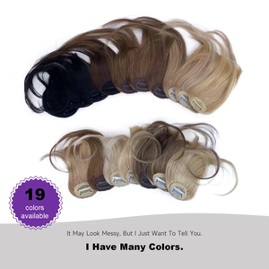 Frangia di Capelli Umani di Alta Qualità, Parrucca con Clip, Frangia Sfusa 100% Capelli Umani, Parrucca con Frangia <span class=keywords><strong>Bionda</strong></span> - Product Image 3