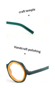 Monturas <span class=keywords><strong>de</strong></span> acetato <span class=keywords><strong>de</strong></span> gran tamaño promocionales anteojos ópticos anteojos para Mujeres Hombres marcos <span class=keywords><strong>de</strong></span> <span class=keywords><strong>gafas</strong></span> Unisex - Product Image 2