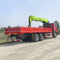 6x4 Sinotruk TX Truck Mounted Crane dengan Zoomlion 14 Ton 5-section Boom, Fungsi Lengkap untuk Konstruksi Jembatan