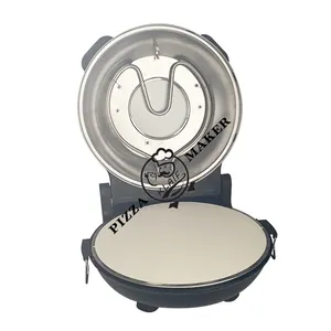 Hot Sale 12 Inch Rotating Automatic Pizza Make Machine Electric Mobile Pizza Oven With Visual Timer For Home