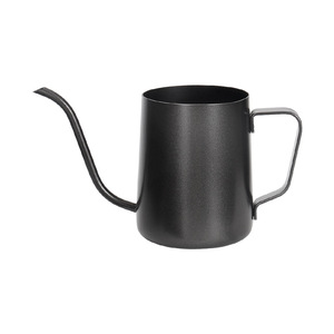 Gooseneck Kettle Stainless Steel Black <b>Long</b> Spout Heat Resisting Hand Drip Coffee Maker Household Use - Product Image 1