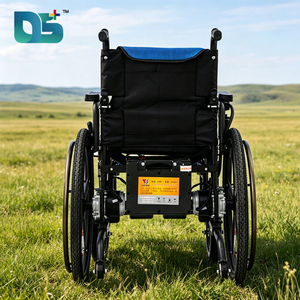 <span class=keywords><strong>Fauteuil</strong></span> <span class=keywords><strong>roulant</strong></span> électrique pliable omnidirectionnel à 5 vitesses réglables, <span class=keywords><strong>avec</strong></span> poignées surélevées et jambes détachables, pour personnes à mobilité réduite - Product Image 2