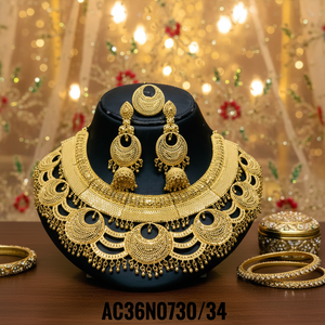 สร้อยคอชุบทองหนึ่งกรัม ดีไซน์ดอกไม้ทันสมัย ความยาว 18 นิ้ว ของขวัญ - Product Image 3