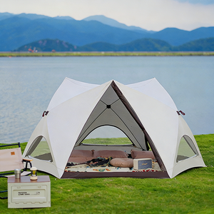 Tente de <span class=keywords><strong>camping</strong></span> pliable portable grand format Oxford résistante à l'eau pour une personne, à montage rapide, idéale pour la plage et le <span class=keywords><strong>camping</strong></span> en plein air, utilisable toute l'année - Product Image 1