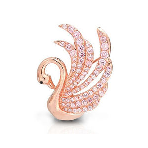 Keiyue oro rosa placcato ciondoli ciondolo cigno personalizzato regalo di nozze <span class=keywords><strong>gioielli</strong></span> che fanno forniture di alta gioielleria con zircone pietra principale - Product Image 1