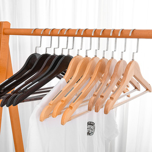 Porte-vêtements double niveau en bois de style moderne de luxe pour femmes, idéal pour les magasins de vêtements, écologique, vente en gros - Product Image 1