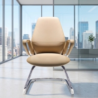 Chaise de conférence visiteur haut de gamme ergonomique moderne de luxe à dossier moyen mobilier de bureau pour invité