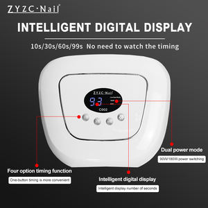 <span class=keywords><strong>Lampe</strong></span> à ongles <span class=keywords><strong>UV</strong></span> <span class=keywords><strong>LED</strong></span> ZYZZ professionnelle 180W haute puissance, portable, rechargeable, design en plastique pour usage domestique et en salon, durcissement du vernis gel - Product Image 6