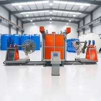Machine de moulage rotatif automatique industrielle pour produits plastiques sur mesure - Haute productivité et faible coût d'entretien