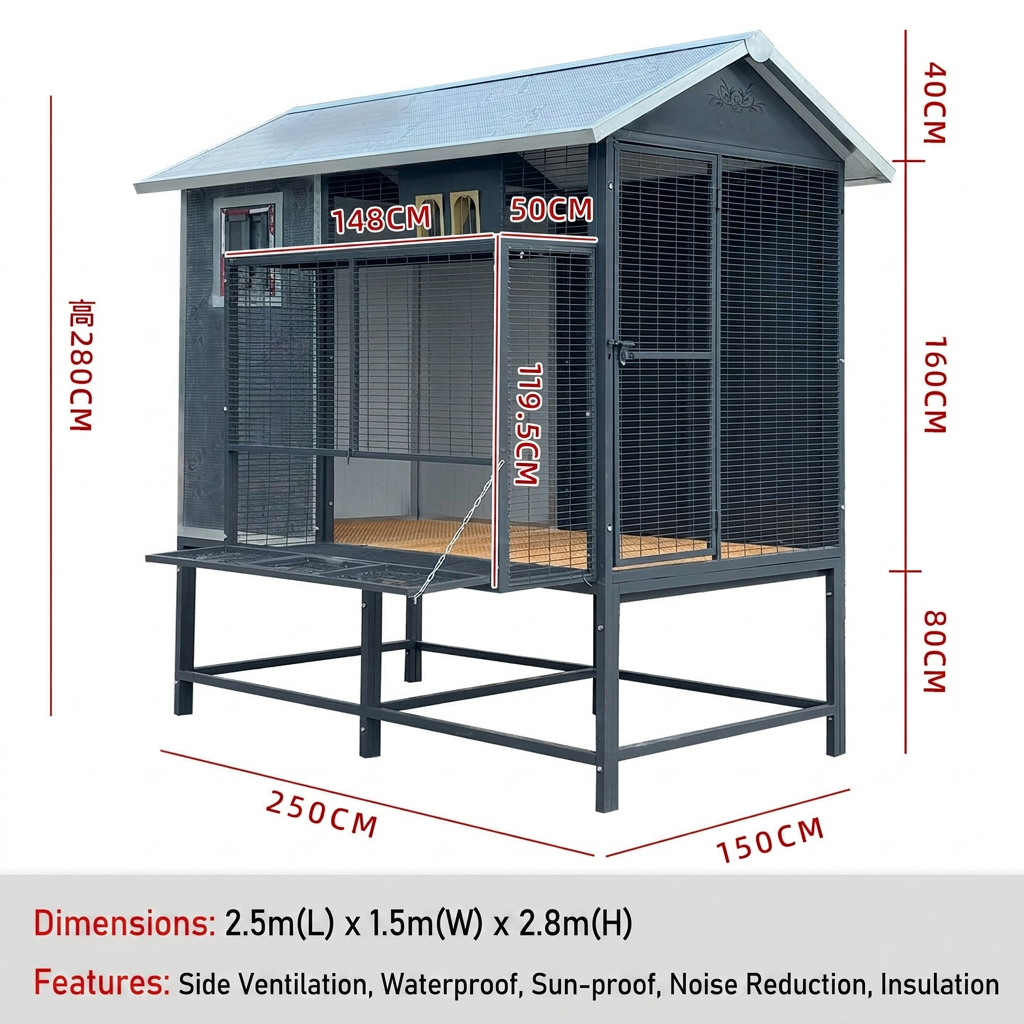 2,5 m x 1,5 m x 2,8 m : Plateformes de nettoyage faciles, version moyennement haute