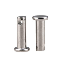 Pin Clevis Alloy M6 Lepas Cepat dengan Lubang DIN 1444 B ISO2341 Finishing Perak Yufu