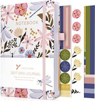 A6 japonais-coréen lin coton livre à main broderie irrégulière imprimé cahier tissu Super épais 100% demi fil vierge couture
