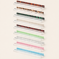Support magnétique en acrylique transparent pour Mahjong, bord ondulé droit, 9 couleurs, 17,5-20 pouces, 2-en-1, accessoires de Mahjong américain, personnalisable OEM ODM