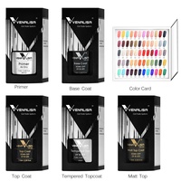 VENALISA VIP2 Nouveauté 60 pièces Coffret cadeau de vernis gel Kit de gel UV Nouvel emballage avec 5 gels techniques