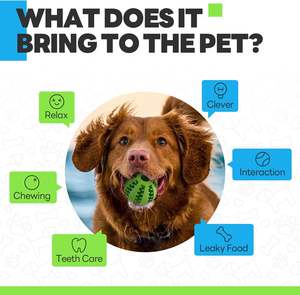 Juguetes Dispensadores de Golosinas para Perros, Juguetes de Goma para Limpiar los Dientes, Ecológicos, para Cachorros - Product Image 2