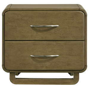 Tully Nutmeg 2-<b>drawer</b> Nightstand Wood <b>Storage</b> <b>Drawer</b> Bedroom Furniture - Product Image 4