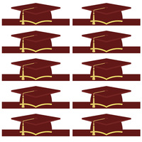 Nouvelles décorations de fête pour cérémonie de remise des diplômes, saison des diplômes, toge de doctorat, chapeau de bachelier en papier