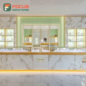 Mostrador de Exhibición de Joyería de Lujo Libre de Impuestos, Acabado Laminado, Vitrina Comercial para Tiendas - Product Image 6