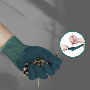 Gant de travail en caoutchouc King avec mousse, antidérapant et respirant, adapté aux chantiers de construction et durable, gant de sécurité - Product Image 2