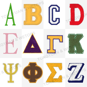 BSCI Fabricantes de ropa personalizada Hombres Púrpura Oro Poliéster Bordado Fraternidad griega Varsity Sorority Suéter de punto - Product Image 4