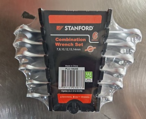 Herramienta de Reparación Automotriz profesional 6 uds 7-14mm Kits de llave inglesa de extremo abierto único Juego de llaves combinadas de superficie mate - Product Image 3