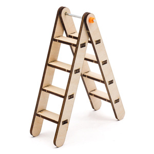 Modelo de escalera de madera, Kit de ciencia STEM para niños de 4 a 6 años, juguete educativo, herramienta de aprendizaje para ensamblaje de proyectos - Product Image 2