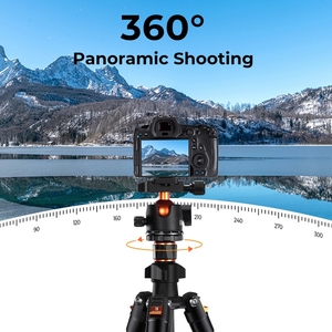 162cm de altura <span class=keywords><strong>K</strong></span> & <span class=keywords><strong>F</strong></span> CONCEPT Soporte de trípode de cámara portátil Soporte de trípode de fibra de carbono con capacidad de carga de 8kg para teléfono con cámara DSLR - Product Image 6