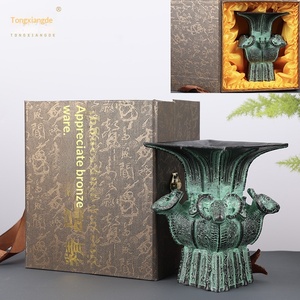 Siyang Fangzun, vino antiguo de bronce, artesanías de cobre antiguas, adornos de regalo, venta al por mayor directa de fábrica - Product Image 3
