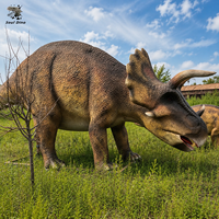 Modèle de dinosaure Tyrannosaurus Rex animatronique, modèle de simulation de mouvement réaliste pour parc d'aventure