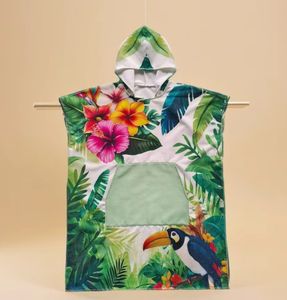 Peignoir de bain à capuche pour hommes et femmes <span class=keywords><strong>Serviette</strong></span> de plage pour surf et voyage Poncho pour enfants <span class=keywords><strong>Matelas</strong></span> à <span class=keywords><strong>langer</strong></span> pour maillot de bain de plage - Product Image 1