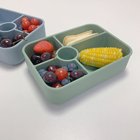 Boîtes à déjeuner réutilisables pour enfants micro-ondes cuisine Silicone étanche conservation des aliments frais boîte à Bento en Silicone pour adultes