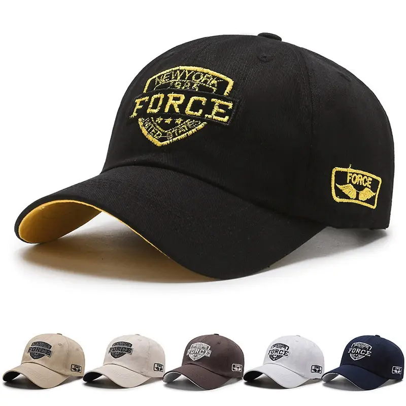 Topi bisbol kualitas tinggi kustom dengan Logo bordir topi bingkai