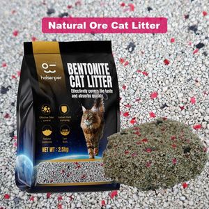 Litière pour chat en bentonite minérale de qualité supérieure avec logo personnalisé, ultra propre, faible en poussière, agglomération rapide, contrôle des odeurs - Product Image 1