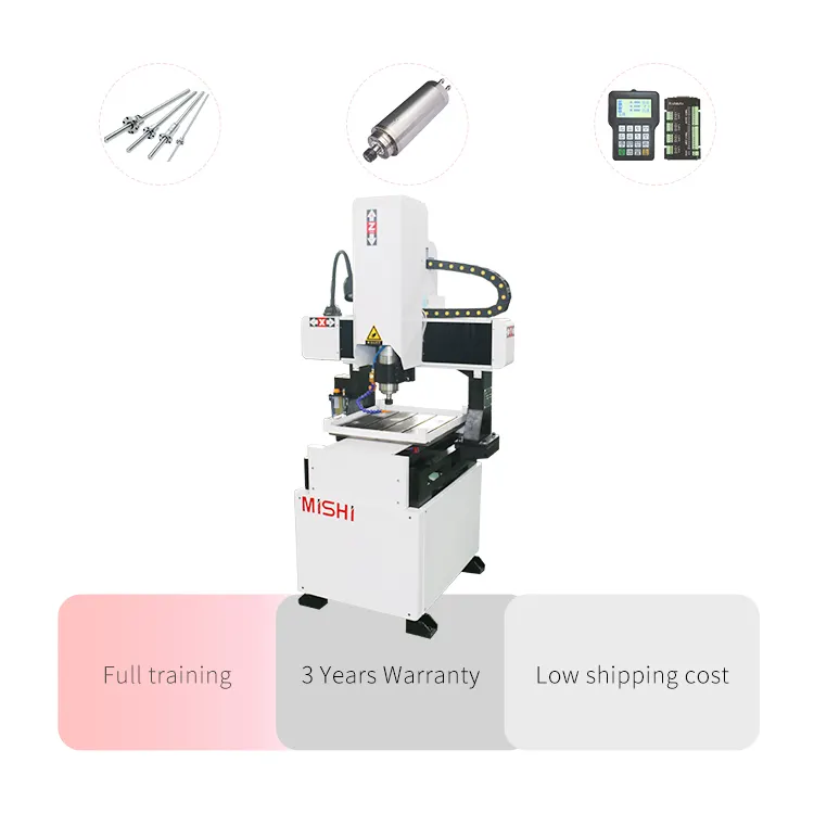 Mishi 6090 Mini CNC Router 3 trục nhôm máy khắc Kim Loại nhỏ CNC Router cho kim loại thép không gỉ