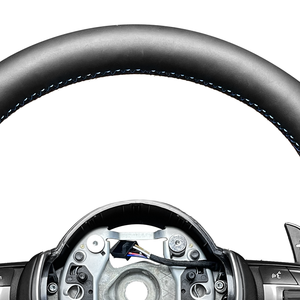 Volante deportivo M personalizado de cuero sin perforaciones para <span class=keywords><strong>BMW</strong></span> F10 F20 F30 F34 E60 E90 E92 F15 F32 E82 340i - Product Image 4