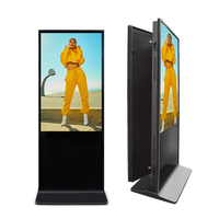 Kiosco LCD con Pantalla de 55 Pulgadas 4K, Doble Cara, IP65, Impresión de Logotipo, Bloqueo con Contraseña, Señalización Digital WiFi para Aeropuertos, Ascensores y Educación