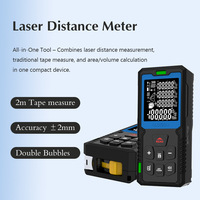 Télémètre laser avec ruban à mesurer, haute précision, fabriqué en Chine, outil pratique pour la mesure des pièces, KL06