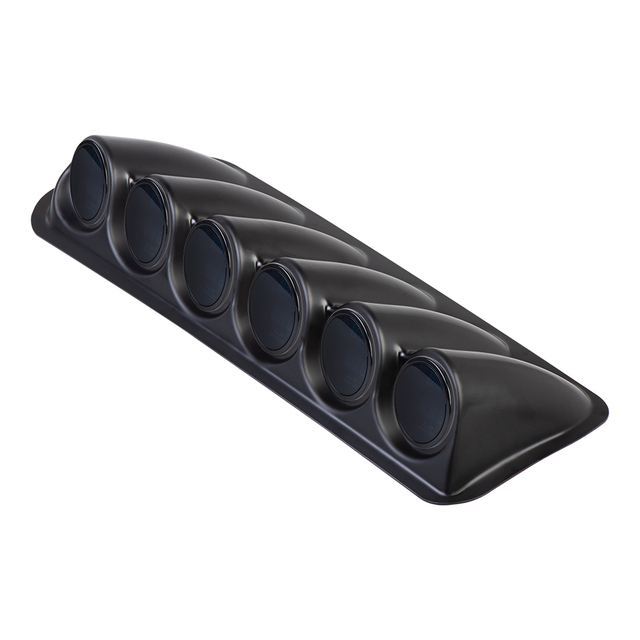 Universal Auto 63MM Car SIX Holes Instrument Frame 6 Gauge Pod Black Color High Quality for Water Temp Gauge Oil Pressure Gauge