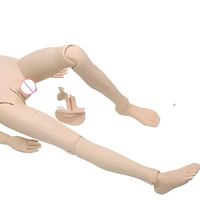 Mannequin d'entraînement multifonctionnel pour soins aux personnes bisexuelles, modèle d'enseignement médical en PVC, certifié CE ISO pour les compétences cliniques en milieu hospitalier et scolaire