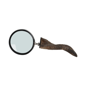 Lente d'ingrandimento con manico in corno di bufalo per decorazioni casa e ufficio - Product Image 6