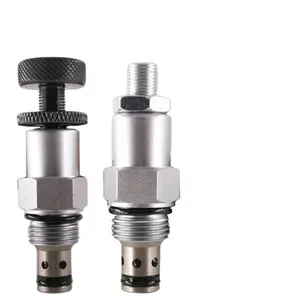 Hydraulic relief valve LRV-08 manual adjustable pressure overload valve threaded cartridge system valve